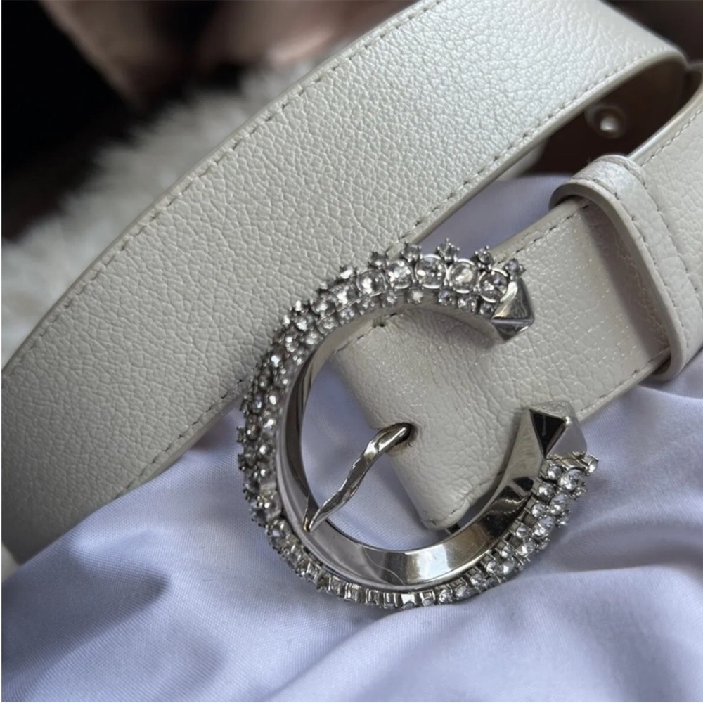 Jimmy Choo Crystal embedded Belt